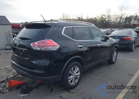 2015 Nissan Rogue Sv из США, поврежденный, VIN KNMAT2MT0FP535261